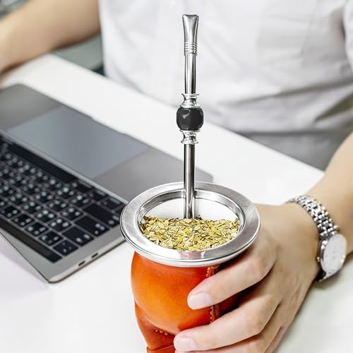 CUOPRU Yerba Mate Bombillas Set - Included Mate Gourd Stainless Steel