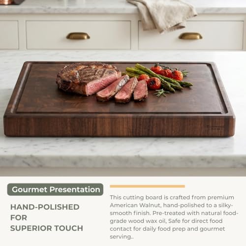 muso wood Black Walnut End Grain Cutting Board, 16 x 12 in