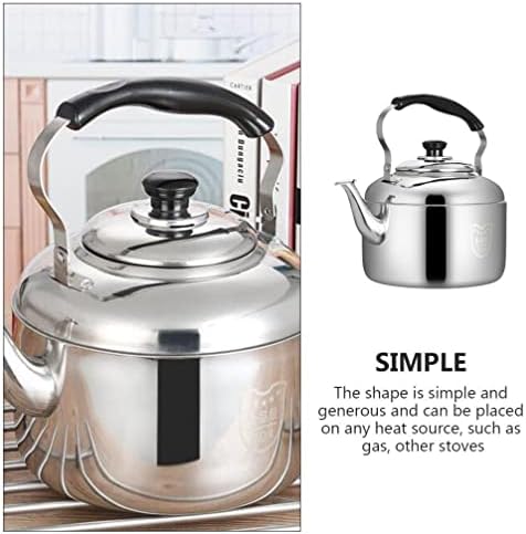 HEMOTON 4L Stainless Steel Whistling Tea Kettle