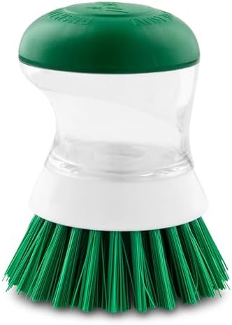 Libman Palm Brush with Soap Dispenser, 4” x 3.25”