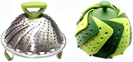 BeyondNice Collapsible Colander, Silicone Food Strainer, Vegetable and