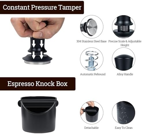 29PCS Espresso Accessories Kit,51mm Espresso Tamper Tools,Includes