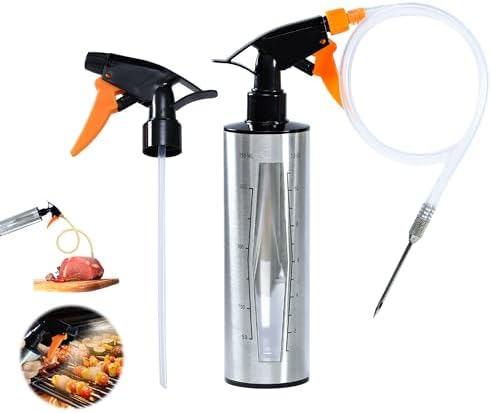 BBQ Spray Bottle and Marinade Injector, 12oz/350ml