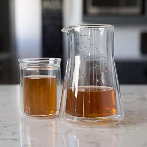 Fellow Stagg Double Wall Pour Over Glass Coffee Carafe, 20 Ounce
