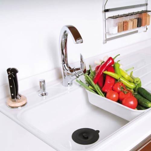 4 Pack Silicone Kitchen Sink Drain Catcher with Lid, 4.4" Top / 3"