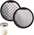 Microplane 2-Piece Ultimate Mason Jar Lid Grater Set, Fine & Ribbon