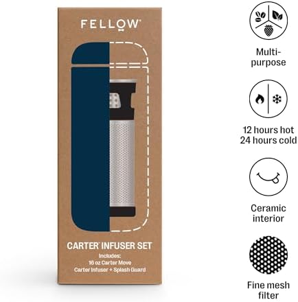Fellow Carter Tea Infuser for Loose Leaf Tea and Cold Brew - Stone
