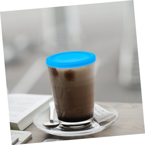 2-Piece Silicone Cup Lids, Reusable Mug Covers