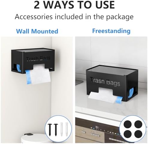 STWWO Large Trash Bag Holder Dispenser