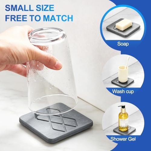 Faucet Mat for Kitchen Sink, Splash Guard with Cup Coaster