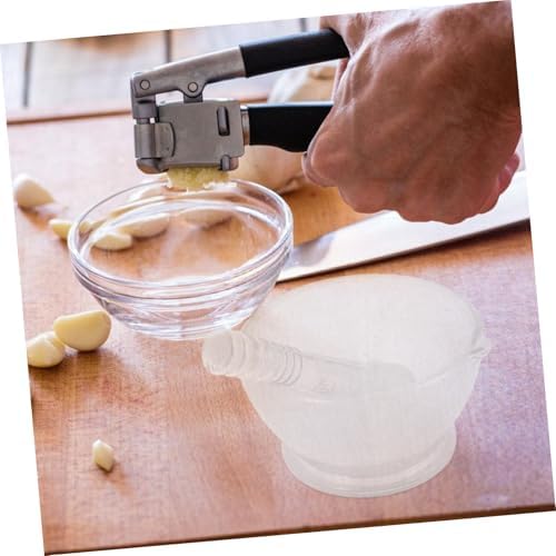 Glass Bowl with Pestle 75ml Set, Grinding Mixer for Laboratory Kitchen
