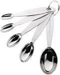 Cuisipro Stainless Steel Measuring Spoon Set Silver, Standard