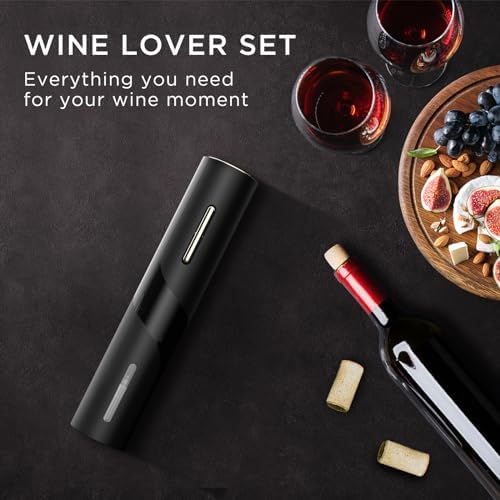 BABONIR Electric Wine Opener, Cordless Battery Powered, 5-1 Gift Set