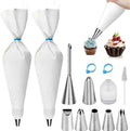 Reusable Piping Bags and Tips Set - 16inch Pastry Bags for Cake