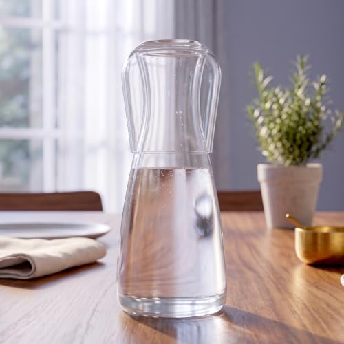 Abby - Aurora - Acrylic Bedside Carafe Set, Plastic Water Carafe with