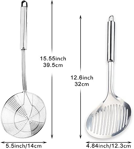 Multi Kitchen Utensil Stainless Steel Cooking Skimmer Slotted Fish