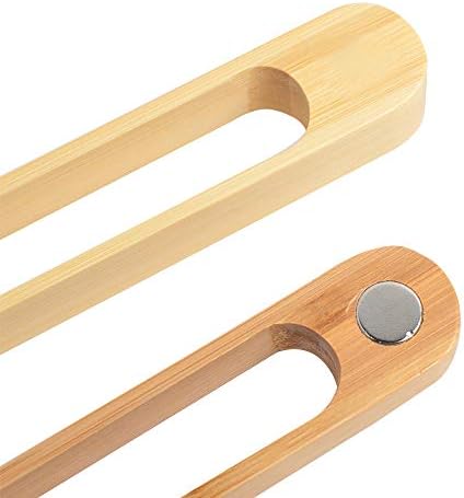 Magnetic Bamboo Toaster Tongs, Set of 2