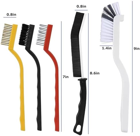 12 Pcs Hard Bristle Crevice Cleaning Brush Set