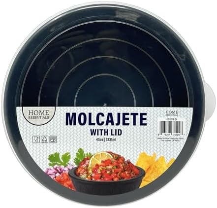 Large Salsa Bowl with Lid (45oz), Serve Salsa, Guacamole, Dips, and