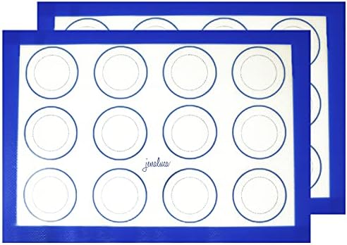 Jenaluca Silicone Baking & Cookie Mats, 2 Pack, 16.5 x 11.6 in