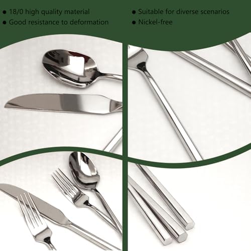 20-Piece Silverware Set, Flatware Set 18/10 Stainless Steel