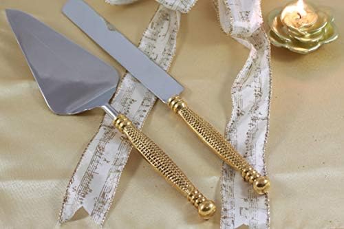 Server Set, Cake, Pie, Desert Flatware Set, String of Beads Design
