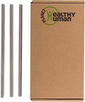 Healthy Human Set of 3 BPA Free Reusable Metal Drinking Stainless