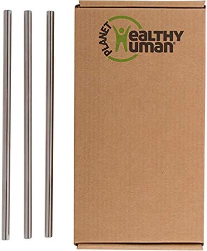 Healthy Human Set of 3 BPA Free Reusable Metal Drinking Stainless