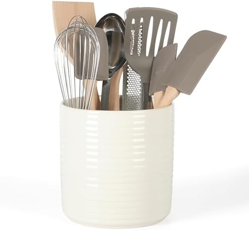 Martha Stewart 10 Piece Tools and Gadget Set W/Ceramic Crock - Linen
