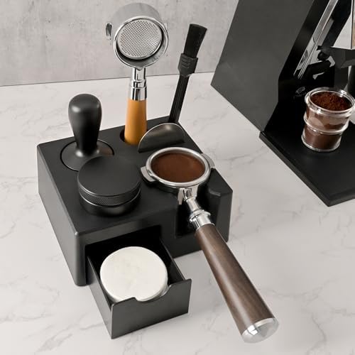 CAFEMASY Espresso Machine Accessories Tamping Station Organizer and