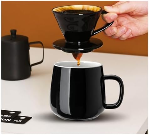 Ceramic Coffee Dripper Spiral Style Reusable Pour Over Maker With