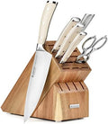 Wusthof Classic Ikon Creme 7-Piece Knife Set, Acacia Block