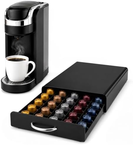 Coffee Pod Holder Drawer for Nespresso, 45 Pods
