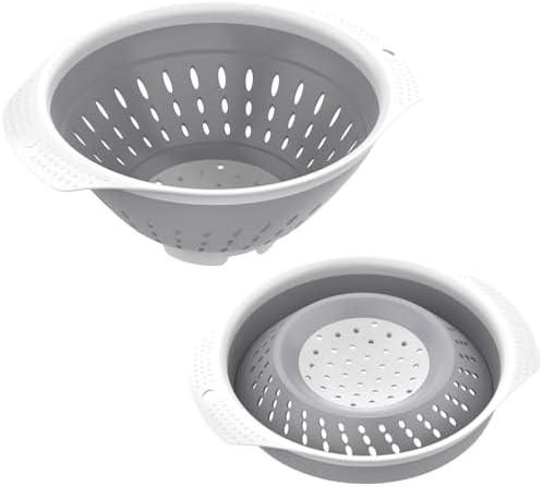 5 Quart Collapsible Colander,BPA Free,Dishwasher Safe,Silicone Food