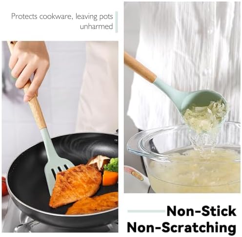 Camping Silicone Cooking Utensils Set for Travel BBQ