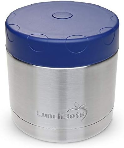 LunchBots 16 oz Wide Mouth Insulated Stainless Food Jar Navy