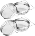 2 Sets Honey Strainer Stainless Steel Double Sieve Honey Filter