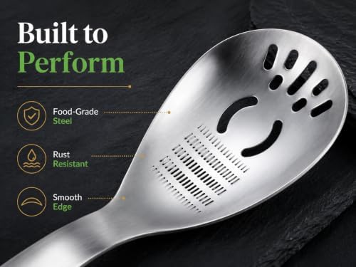 5-in-1 Stainless Steel Cooking Spoon, Multifunctional Stainless Steel