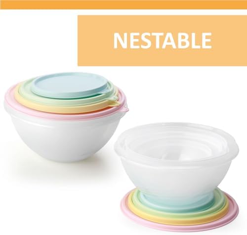 Food Storage Containers with Lids Set of 4 - 60oz, 40oz, 27oz, 13oz