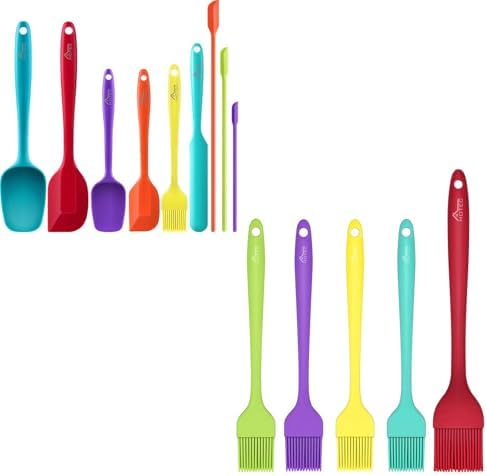 Hotec 5 pieces Silicone Basting Pastry Brushes +Hotec 9pieces Silicone