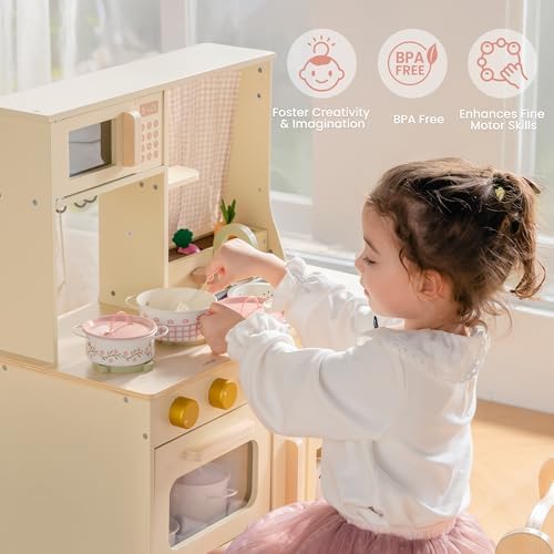 ROBUD Play Pots and Pans Sets for Kids Kitchen, Play Kitchen