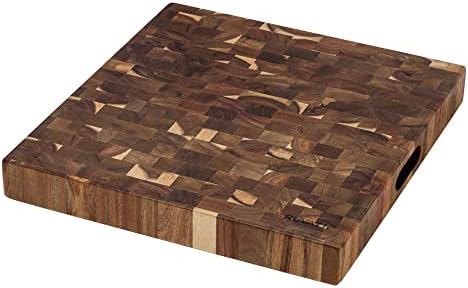 Ruvati Acacia End-Grain Butcher Block, 17 x 16 x 2 in