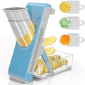 Eletronova Adjustable Mandoline Slicer, Light gray-blue