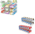 Can Organizer for Pantry Stackable AND Rolling Soda Can Dispenser for