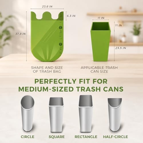 ANECO Compostable Food Waste Bags, 13 Gallon, 50 Count
