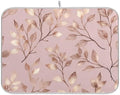 OTVEE Tree Branch Pattern Dish Drying Mat for Kitchen Counter