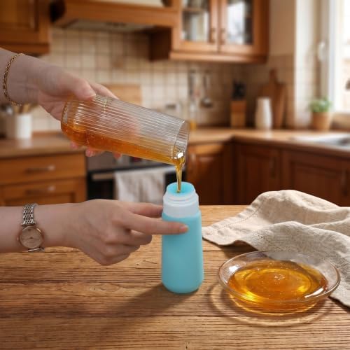 12 Pcs 6 oz Condiment Squeeze Bottles, Leakproof Salad Dressing
