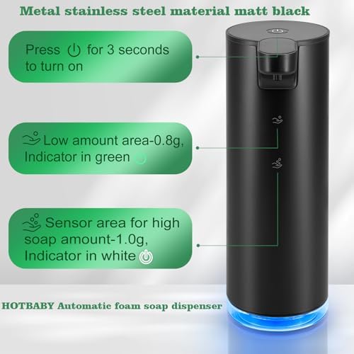 Automatic Hand Soap Dispenser Touchless: Foaming Stainless Steel