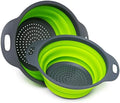 Set of 2 Collapsible Colander made of Silicone, Food-Grade, Perfect