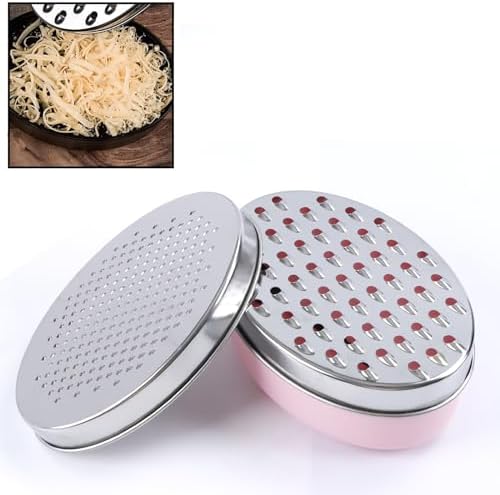 Cheese Grater Citrus Lemon Zester with Food Storage Container & Lid